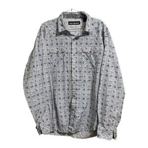 REYN SPOONER SZ XL PATRIOTIC PRINT BUTTON Hawaiian Aloha